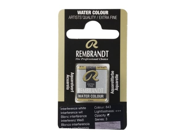 Rembrandt akvarell Pan Interference White 843