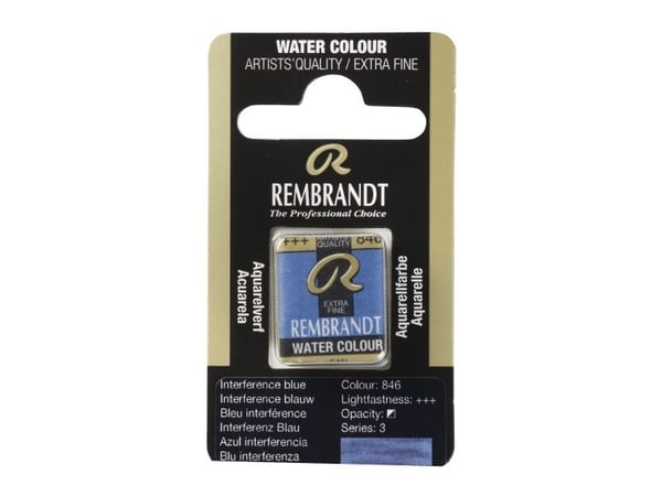 Rembrandt akvarellfargekrukke Interference Blue 846