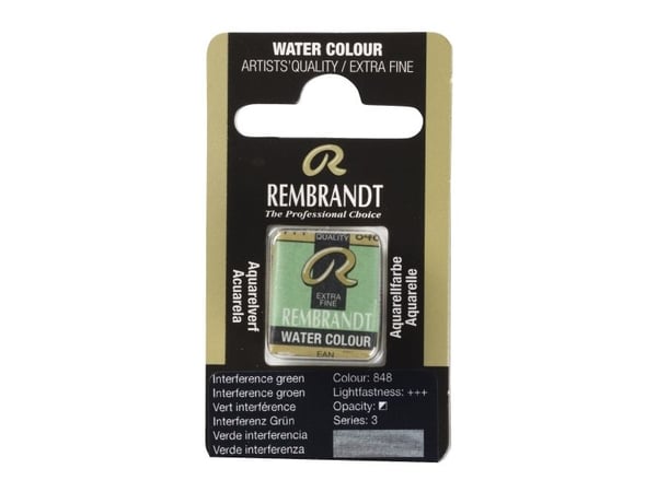 Rembrandt akvarellfärg Pan Interference Green 848
