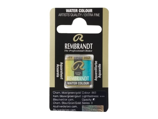 Rembrandt akvarellpan Chameleon Blue/Green/Gold 863