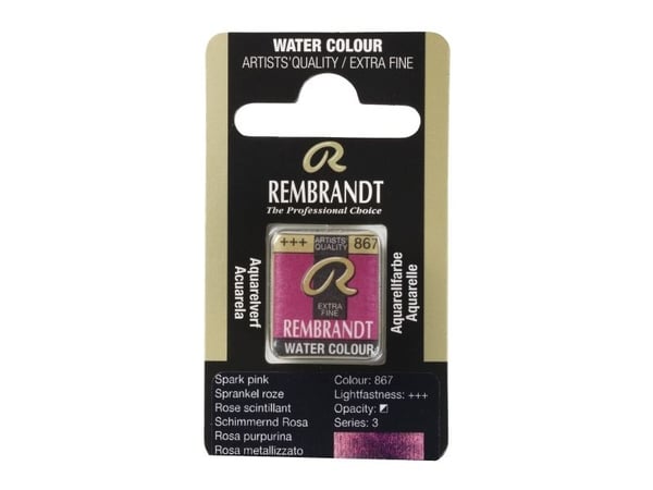 Rembrandt Watercolour Pan Spark Pink 867
