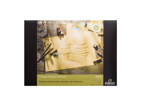 Rembrandt tonet papir Desert Brown A3 180 g 50 ark