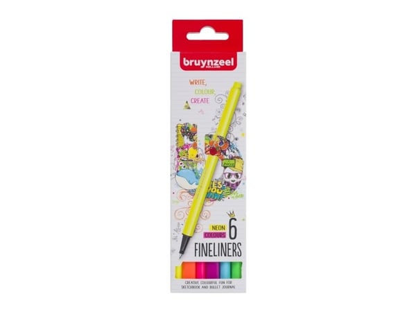 Bruynzeel 60241106, Flerfarget, Flerfarget, 0,4 mm, Fint, Rund, Vann-basert blekk