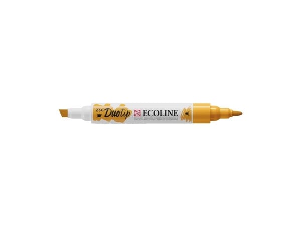 Ecoline Duotip -merkkikynä vaaleanoranssi 236