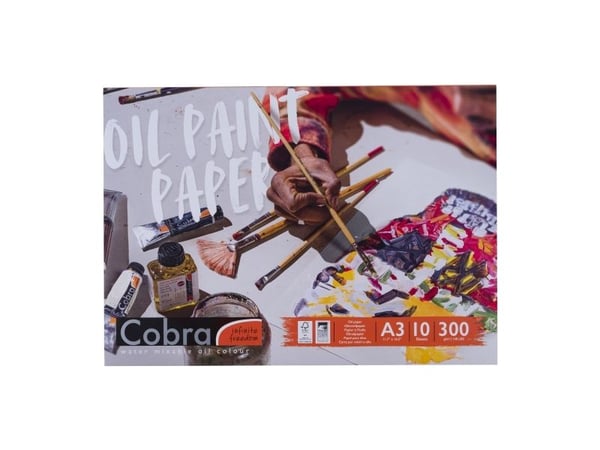 Cobra Oil colour papirblokk | 42 x 29,7 cm (A3), 300 g, 10 ark