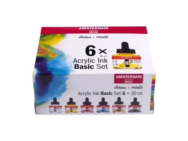 Amsterdam akrylmaling basic set | 6 x