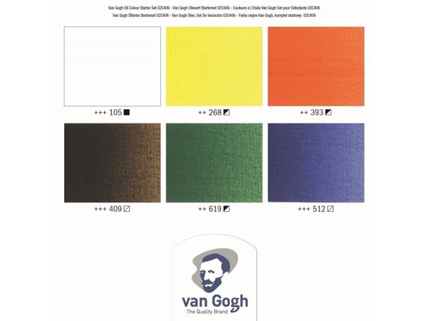 Van Gogh oljemaling startsett | 6 x