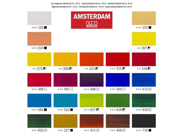Amsterdam Standard Series akrylmaling utvalg | 24 x