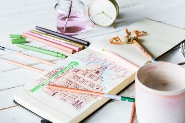 Bruynzeel Design akvarellfargeblyant etui | 48 farger