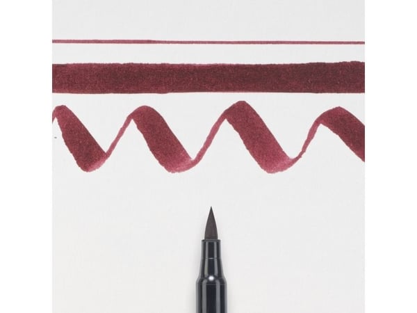Sakura Koi Coloring Brush Pen Burgundy