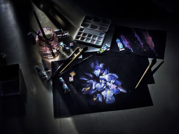 Van Gogh akvarellpapirblokk sort | 42 x 29,7 cm (A3), 360 g, 12 ark