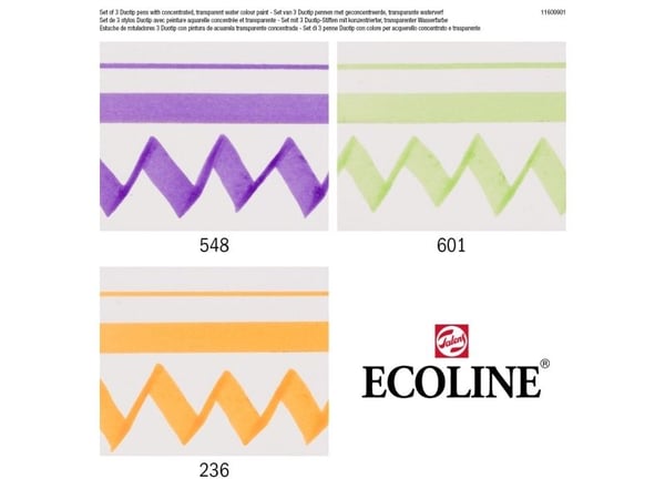 Ecoline Duotip marker-sett Secondary | 3 farger