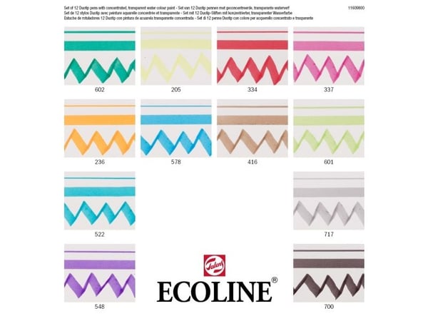 Ecoline Duotip marker set Basic | 12 färger
