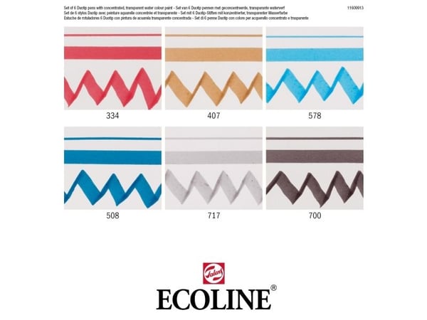 Ecoline Duotip marker-sett Urban Landscape | 6 farger