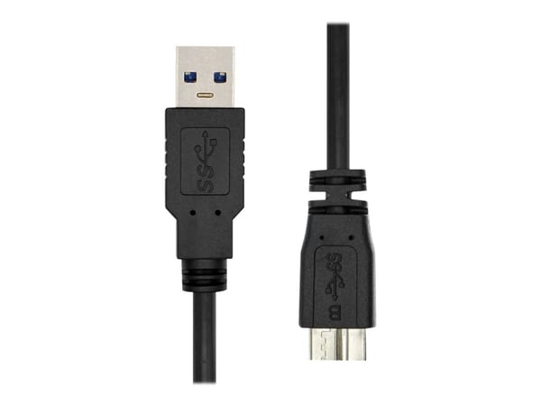 ProXtend - USB-kabel - USB-type A (hann) til Micro-USB Type B (hann) - USB 3.2 Gen 1 - 1 m - USB Power Delivery (10W) - svart