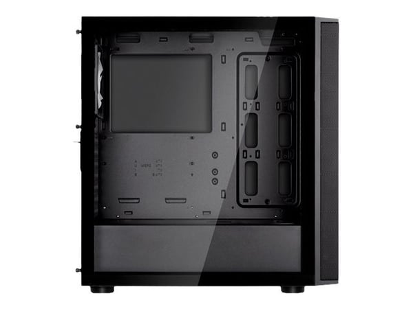 SilverStone FARA R1 PRO V2 - Mid tower - ATX - sidepanel med vindu (herdet glass) - ingen strømforsyning (ATX / PS/2) - svart - USB/lyd
