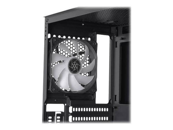 SilverStone FARA R1 PRO V2 - Mid tower - ATX - sidepanel med vindu (herdet glass) - ingen strømforsyning (ATX / PS/2) - svart - USB/lyd