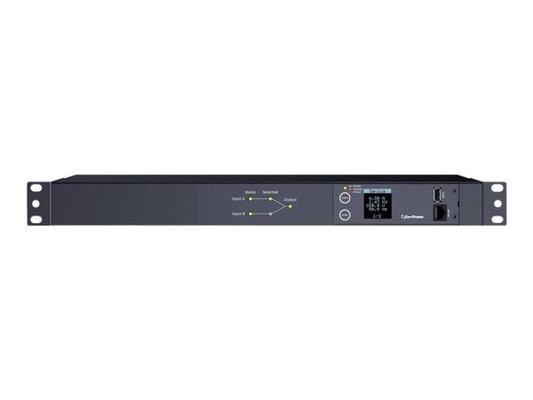 CyberPower PDU24005, Mitattu, 1U, Yksivaiheinen, Vaaka, Terästä, Musta