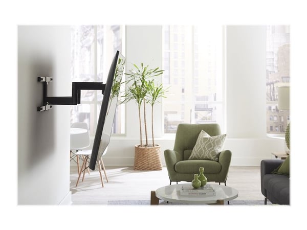 Sanus FLF325 - Monteringssett (veggmontering) - full bevegelse - for LCD-skjerm - metall - svart - skjermstørrelse: 47"-90"