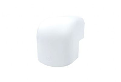 T75-H ydre hjørne - 78x58 mm, Hvid RAL 9010, 90 gr.
