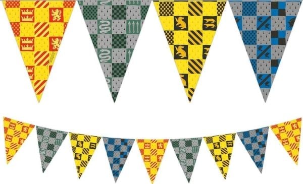 GoDan Banner Garland Harry Potter Houses Hogwarts Colorful GoDan Banner Garland Harry Potter Houses Hogwarts Colorful