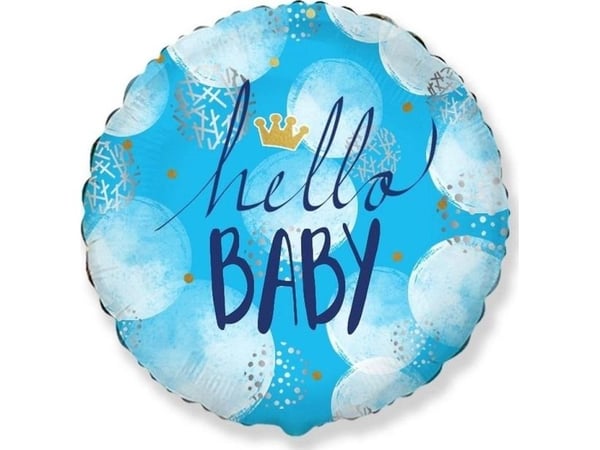 GoDan ballongfolie Hello Baby Boy FX 46 cm