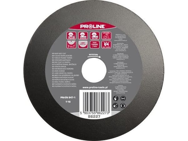 Pro-Line plask plate-tarniskskive TYP B 125 mm