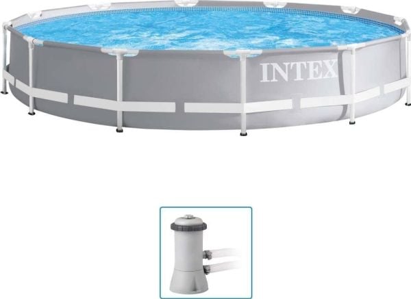Intex Prism Frame Premium basseng med tilbehør 366x76 cm