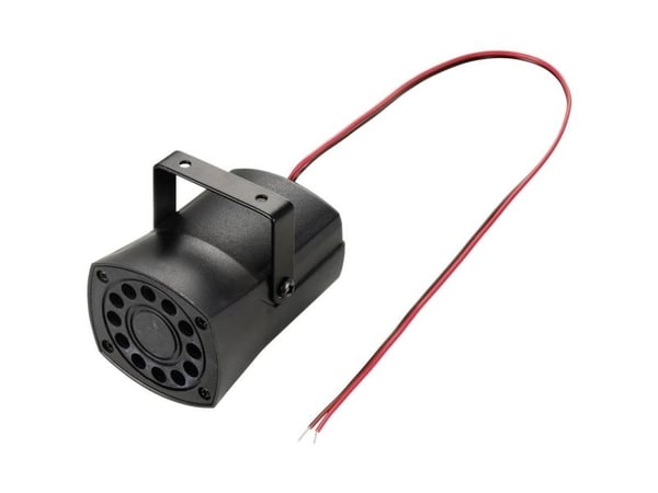 TRU COMPONENTS TC-10302760 Piezohälytin Melutaso: 105 dB Jännite: 12 V Sireeni 1 kpl