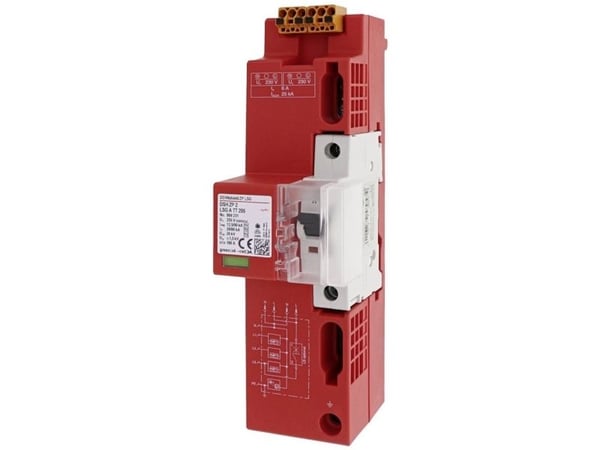 DEHN DSH ZP 2 LSG A TT 25 DSH ZP 2 LSG A TT 255 ÜSS yhdistetty salamavirta- ja ylijännitesuoja (909231)