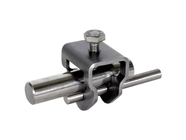 DEHN AK ES TE 20 RD10 FL30 V4A, Flenseklemme, Rustfritt stål, 25 stykker