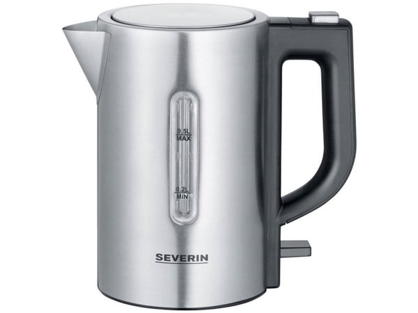 Severin WK 3647, 0,5 L, 1100 W, Hopea, Ruostumaton teräs