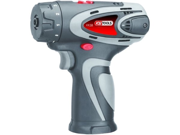 KS Tools 515.3531, Elektrisk skrutrekker, Rett håndgrep, 1/4", Grå, Sort, Rød, 400 RPM, 24 Nm
