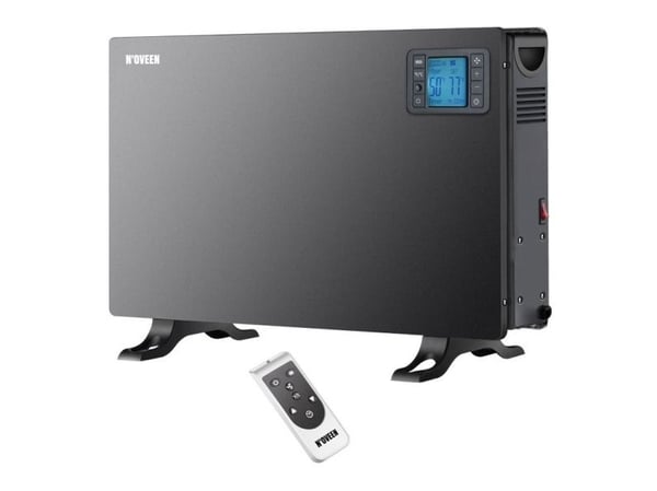 Noveen CH7100 LCD Smart, Elektrisk konvektor-romvarmer, 24 timer, Innendørs, Gulv, Svart, LCD