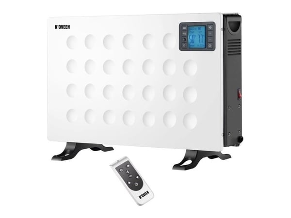 Noveen CH8000 LCD Smart, Elektrisk konvektor-romvarmer, 24 timer, Innendørs, Gulv, Hvit, LCD