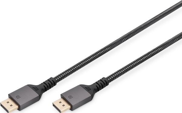 DIGITUS - DisplayPort-kabel - DisplayPort (hann) til DisplayPort (hann) - DisplayPort 1.4 - 2 m - 4K 120 Hz støtte - svart