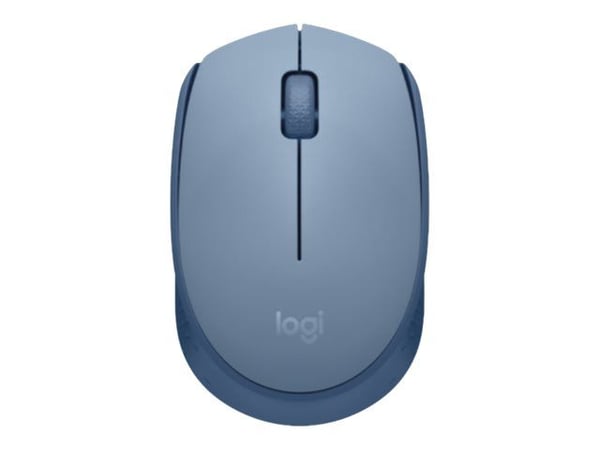 Logitech M171 - Mus - høyre- og venstrehendt - trådløs - 2,4 GHz - trådløs mottaker (USB) - BlueGrey