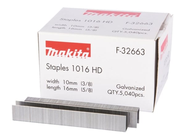 Makita 1016 HD - Staples - 5040 deler - lengde: 16 mm - bredde: 10 mm - for Makita DST221
