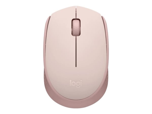 Logitech M171 - Mus - høyre- og venstrehendt - trådløs - 2,4 GHz - trådløs mottaker (USB) - Rose