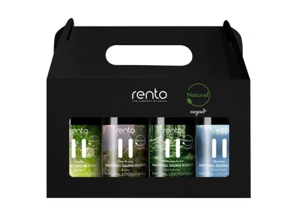 Rento Natur Saunan tuoksu lahjapakkaus4x100ml Rento Natur Saunan tuoksu lahjapakkaus4x100ml