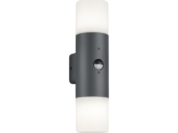 Utvendig vegglampe Trio HOOSIC 222260242 grafitt med bevegelsessensor