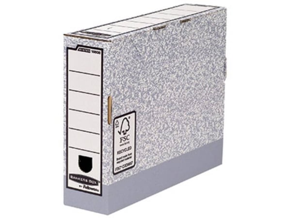 Bankers Box System - Boksfil - bokryggbredde: 80 mm - for A4 (210 x 297 mm) - grå