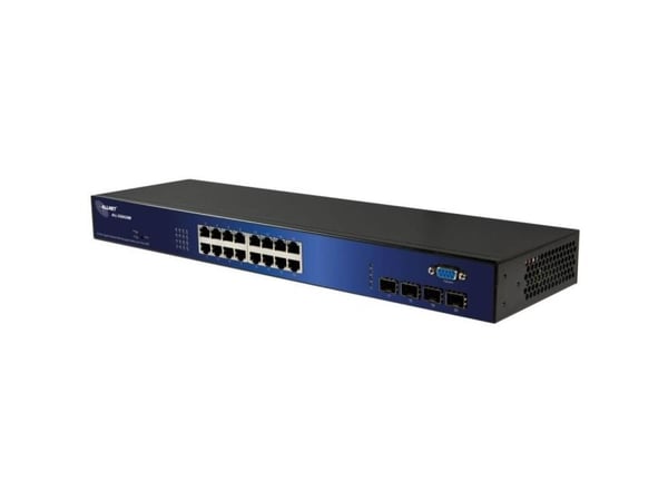 ALLNET ALL-SG8420M, Håndtert, L2, Gigabit Ethernet (10/100/1000), Full tosidig, Rack-montering, 19U