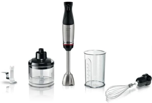 Bosch Serie 6 MSM6M622, Matlagingsblender, 0,6 l, 1,4 m, 1000 W, Sort, Rustfritt stål