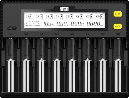 Newell Smart C8 -laturi NiMH/Li-Ion-akkuja varten