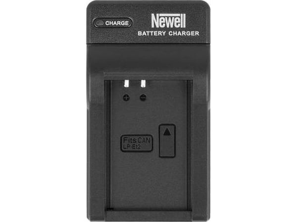 Newell DC-USB-laturi Canonin LP-E12-akuille