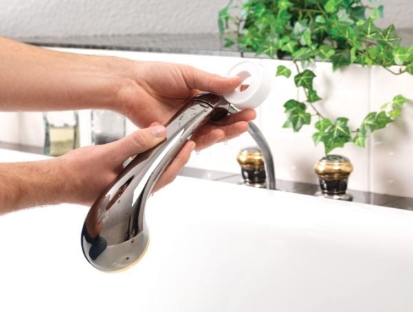 TESA StopWater, Tejp/band, Vit, Polytetrafluoreten (PTFE), 1 styck, Water leaks can usually be traced back to screw connections that do not seal pr...