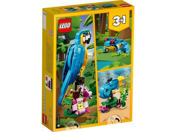 LEGO Creator 31136 Eksotisk papegøje (paperi)