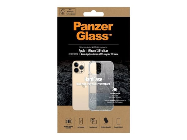PanzerGlass 0317, Suojus, Apple, Apple - iPhone 13 Pro Max, Läpinäkyvä