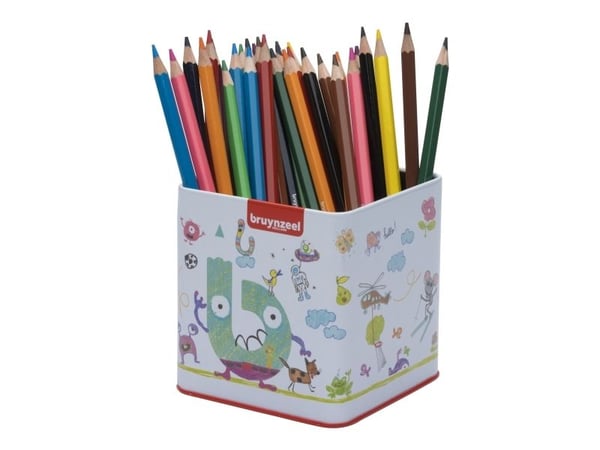 Bruynzeel Super Colour Pencils tin with 60 colours